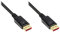 Good Connections DisplayPort 1.4 Kabel - 8K @60 Hz / 4K @240 Hz / 144 Hz - 32,4 Gbit/s - PREMIUM - KUPFERLEITER - vergoldete Stecker mit Verriegelung/Arretierung, 3-fach Schirmung - SCHWARZ - 3 m