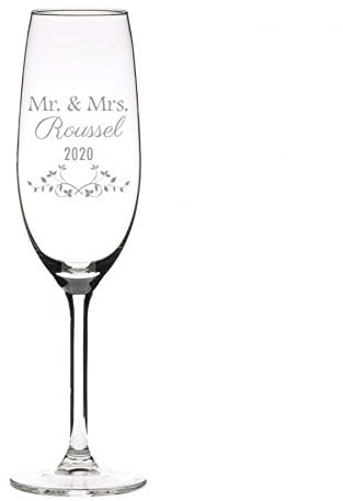 National Engraver - Verre à Champagne Personnalisé Classique - Flûte à Champagne - 228 ml - 1 Pièce