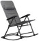 Westfield® XL-Schaukelstuhl belastbar bis 120kg mit Nackenkissen grau