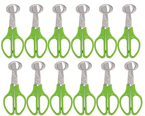Quail Egg Cutter Scissors Stainless Steel Pigeon Bird Egg Opener Pack of 12