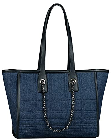 TOM TAILOR bags JULIETA Damen Shopper L, denim blue, 40x12x25,5