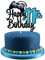 Videospiel Happy 11th Birthday Cake Topper - Videospiel Jungen 11. Geburtstag Party Blau Kuchen Supplies - Game On Level Up Gewinner Party Dekoration