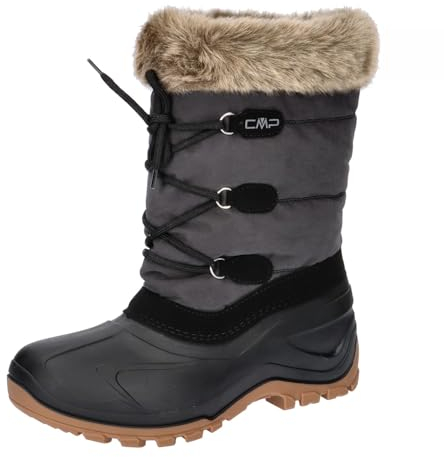 CMP Damen Nietos Low Wmn Snowboot Walking Shoe, Schwarz, 39 EU