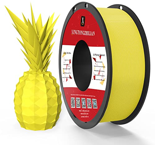 PETG+ Filament 1.75mm, PETG+ 3D Printer Filament, Dimensional Accuracy +/- 0.02mm,3D Printing Filament for 3D Printers, 1Kg/ 1Spool Yellow