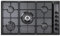 Delonghi FLN59DD Plateau de cuisson à gaz noir 90 cm 5 feux 1 double couronne