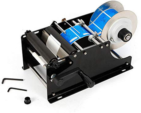 Acesunny Etikettiergerät für rund Dose/Flasche Etikettiermaschine MT-30 Labeling Machine Handbuch Runde Flaschen Preisauszeichner Etikettiermaschine Auszeichner