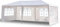 3x9M/3x6M/3x3M Tonnelle Tente Gazebo Pavillon de Jardin Tente de Réception，pour Fête/Mariage/BBQ (3X6M, 4 Bâches)