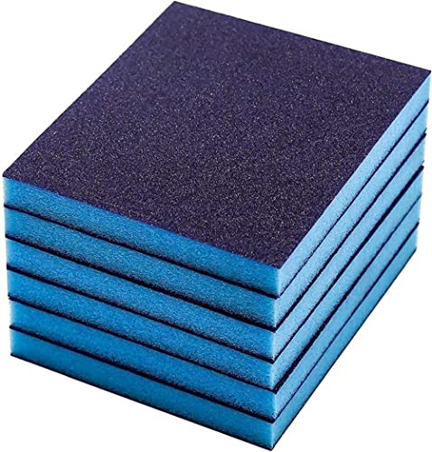 Woltersberger® 20 stycken dubbelsidig slipsvamp P60 medium 98 x 120 mm för våt slipning och torrslipning slipning, slipdyna