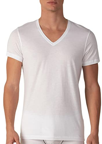 Magliette Intime da Uomo Cotone Scollo V (Pacco da 3) Cotone Intime Maniche Corte Bianca e Colorate IRM2