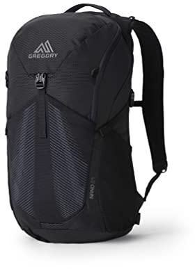 Gregory Nano 24 Schwarz - Atmungsaktiver komfortabler Tagesrucksack, 24l, Größe 24l - Farbe Obsidian Black