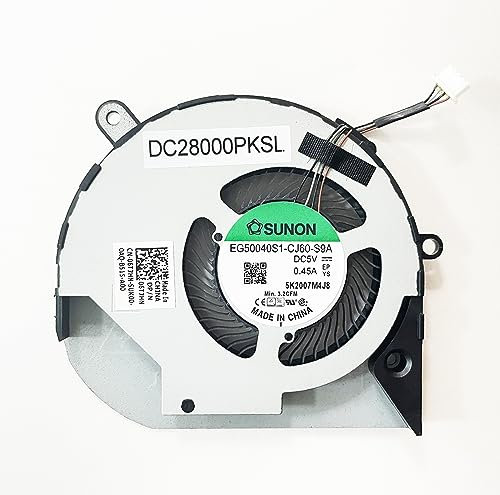 Fleshy Leaf Ventilateur de processeur de rechange pour Dell Precision 3550 3540 M3540 Laitude 5510 Series EG50040S1-CH30-S9A DC28000NJSL 0G8RWX 06T7HN