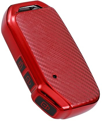 KUNIO Keyless Schlüsselhülle Passt für KIA Soul NQ5 NIRO xceed Sportage GT line Passt für kia Proceed gt Schutzhülle TPU Autoschlüssel Schutz 3 Tasten A Rot