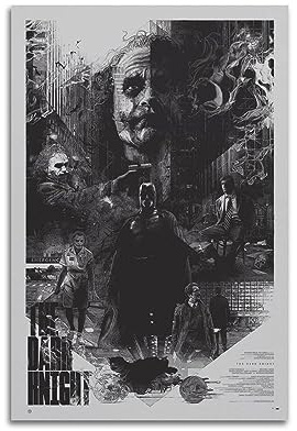 KWID Movies Batman Joker Zitate Heath Ledger Poster Dekorative Malerei Leinwand 60 x 90 cm