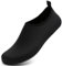 IceUnicorn Badeschuhe Wasserschuhe Damen Herren Schwimmschuh Strandschuhe Aquaschuhe Bequeme Passform(Alles Schwarz, 44/45EU)