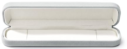 Oirlv Hellgrau Lange Kette Box Geburtstag Geschenkbox zum Valentinstag Jubiläum,Lange Kette Aufbewahrung