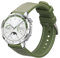 kwmobile Pulsera Compatible con Huawei Watch GT4 46mm / Watch GT3 SE Correa - 1x Correas de Silicona y Nylon Flexible - Tamaño Ajustable - Verde Oscuro