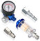 LitOrange 1/4 Line Air Filter & Air Pressure Regulator Combination Tool Kit, Air Compressor Water Trap, Airline Air Compressor Water Trap Filter for Spray Gun