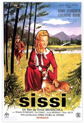 ahnld Sissi (1955) Klassisches Filmkunst-Poster, Leinwandposter, Wandkunst, Dekordruck, Bild, Gemälde für Wohnzimmer, Schlafzimmer, Dekoration, 20 x 30 cm