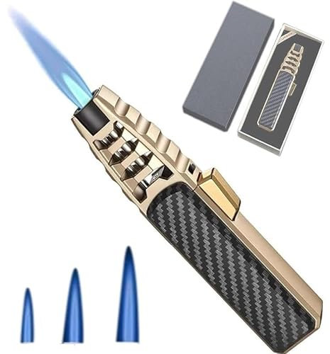 Brightfire Rechargeable Torch Lighter, Brightfire Lighter Fireblaze Electric Lighter,Fire Blaze Lighter,(Gold)
