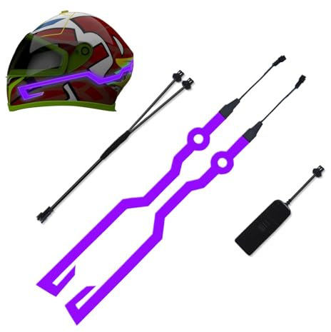 Helmets Light Strip,Driving EL Light Strips - Water Resistant Shockproof, Firm Adhesive Helmets EL Lights For Dad, Boyfriend, Friends, Motorcycle Lover