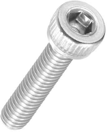 Kozelo 20 Stück Zylinderschrauben mit Innensechskant - [M2.5-0.45 x 10mm] 304 Edelstahl Vollgewinde Allen Innensechskant Antrieb für Elektromotor 3D-Druck Lüfter Motorenaustausch, Silber