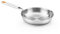 BRA Efficient Inox | Sartén Efficient Inox Triply 26 cm, acero inoxidable 18/10, sin antiadherente con triple fondo difusor forjado, sin PFOA, mango remachado