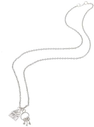 GALPADA 2pezzi Collane Decorative Con Pendenti Chiave e Casa Accessori Per Inaugurazione e Speciali