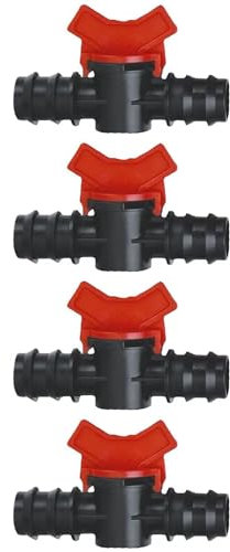 SagaSave Valvola a sfera spinata, Valvola a sfera spinata per irrigazione a goccia da 20 mm, Valvola di controllo del flusso con interruttore di arresto, Adattatore connettore rubinetto per tubo