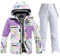 Beichwtd skihandschuhe-damen, Snowboardjacke Damen Thermoanzug Herren 2 Teilig Set Thermo Skianzüge Thermoanzug Wasserdicht Schneeanzug Skijacke Große Größen Skianzug Schneeoverall Ski Suit