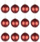 12Pcs/80mm Glass Baubles Christmas Tree Balls Spheres Hanging Ornaments Set Assorted Designs Xmas Tree Decorations