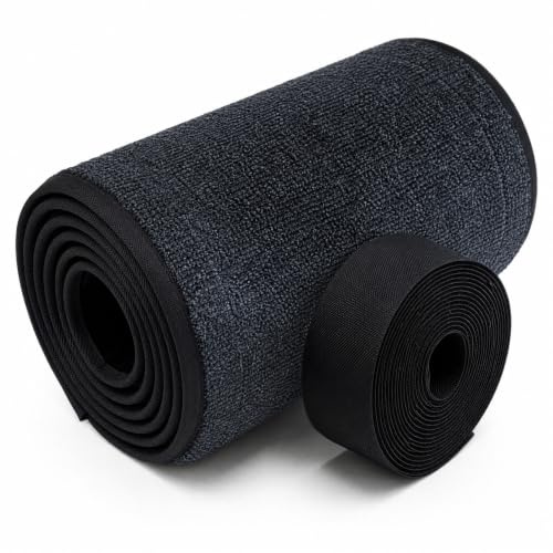 noviclass® Teppich für Katzenlaufrad Baghira XXL | Farbe: Schwarz | Konfiguriere Dein Laufrad mit stylischen Farben | Einfach austauschbar | Mit Ersatz-Klettverschluss (Schwarz)