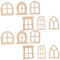 VICASKY 25 accesorios para ventanas pequeñas, soporte para muebles, modelos de puerta de madera, modelo de ventana, ventana de madera, construcción en miniatura, accesorios para muebles, mini puerta