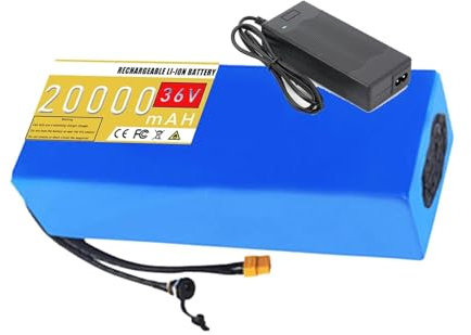 Anderson-Stecker, 36 V, 15 Ah, 20 Ah, Lithium-Ionen-Akku, 36 V, wasserdichter Lithium-Ionen-Akku, Anderson-Stecker, für 0–1000 W Klapp-Roller-Motor mit 2 A Ladegerät (20 Ah)