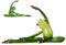 XUEYEGONGJI Yoga Frog, Funny & Creative Bein Pressing Frog Figur, 4, 5x8x2 Statue, lebendige und lebendige Harzfrösche, Dekor für Tischplatten, Regal, Auto -Armaturenbrettharz