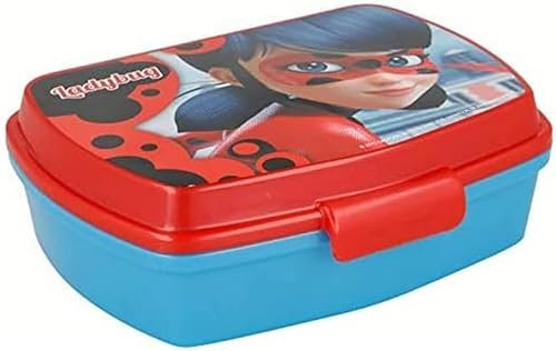 arlis Miraculous - Contenitore per il pranzo Miraculous in Pvc, con pranzo Miraculous (contenitore per merenda Miraculous)