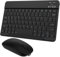 IWVDHSD Wireless Keyboard and Mouse Set - Ultra Slim Bluetooth Keyboard and Mouse Set Portable Rechargeable for iPad, IOS, Mac, Windows and Android Smartphone and above OS(10 inch Black)