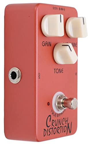 Verzerrung Pedal Dunkelrot Red Metal Britisch Rock Monoblock Gitarre Effekt Ped Wahr Bypass Verzerrung Pedalbritisch Rock Pedal Britische Pedalmetal - Pedalguitar Effekt