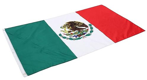 TOYANDONA 3 Piezas De Bandera Nacional Decorativa Para Exteriores Tapiz Con Bandera De México Banderín Pequeño De México Decorativa De México Pequeña De México Tela De