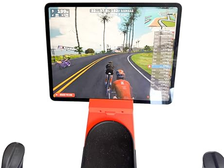Zwift Ride Tablet Mount Extension, Indoor Cycling Handlebar Device Holder, Zwift Ride Compatible, Orange