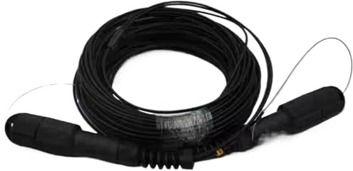 HAIZHI 2-adriges Glasfaser-Patchkabel for den Außenbereich, DVI, LC, SC, LCA, LSZH, SM, gepanzertes TPU-Kabel, Singlemode, FTTH(350m TPU E2000-E2000)