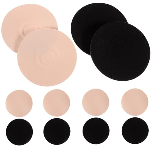 Gatuida Wiederverwendbare Stilleinlagen Aus Baumwolle Dünne Brustschutz Cover Für Frauen Atmungsaktiv Und Hautfreundlich 6 Paar (3 Hautfarben 3 Schwarz) Schutz Vor Entblößung Beim Stillen