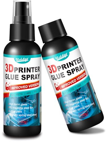 3D Druck Sekundenkleber - 200g 3D Drucker Kleber Extra Stark, Reduziert Effektiv Verformungen bei PLA, ABS, PETG und TPU Filamenten auf der Bauplatte, 3D Druck Zubehör, Transparente & Hitzebeständig