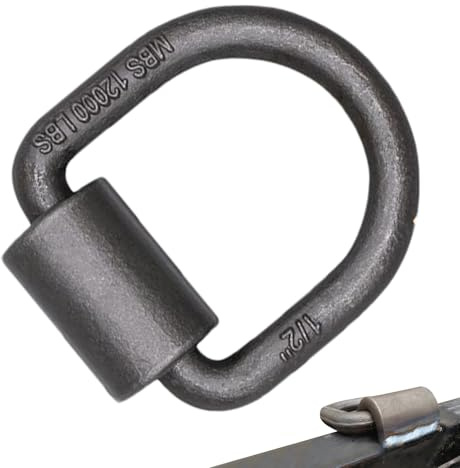 Crochet À Anneau Forgé – Ancre D'arrimage en avec Base, Construction Soudée Solide, Manille De Montage pour Charges, Ancre De Chargement Renforcée | Parfait avec Le Lit De Gréement D'é