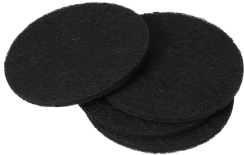 HINTRMENT 4 Pezzi Filtri Attivi per Lettiera Gatti in Carboni Attivi Nero, Forma Rotonda Eccellente Capacità Assorbente e Rimozione Odori per Lettiera Gatti