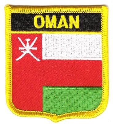 Wappen Aufnäher Patch Oman Flagge Fahne NEU