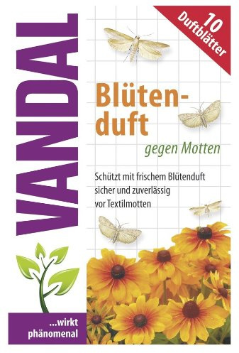 Vandal Blütenduft gegen Motten Kleidermottenfalle 10 Duftblätter