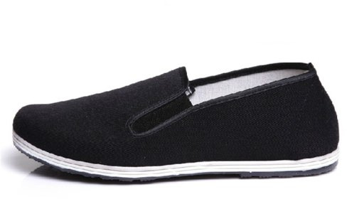 UNOW Chinese Traditional Cloth Kung Fu Shoes,Classic Soles,Black,38 | (US:Men 6.5 | Women 8)