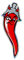 4R Quattroerre.it 14037 3D Aufkleber Chili, Rot