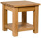 Hallowood Furniture Waverly Kleiner Couchtisch mit Ablage, Nachttisch & Lampentisch für Schlafzimmer, Gelegenheitstisch, Pflanzenständer & Beistelltisch aus massiver Eiche für Wohnzimmer & kleine