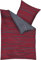 Bettwaren-Shop Biber Bettwäsche Motion rubin 155x220 cm + 80x80 cm